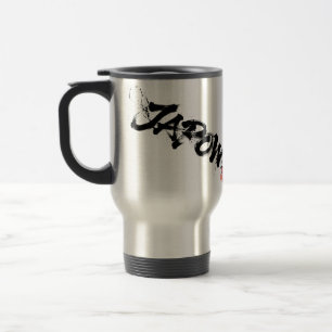 Snowboard Brush Art - Snowboarder Dog Travel Mug