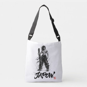 Snowboard Brush Art - Standing Samurai Musashi Crossbody Bag