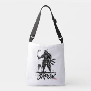 Snowboard Brush Art - Standing Samurai snowboard  Crossbody Bag