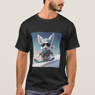 Snowboard Cool Ski Bunny Snow Winter Holiday Ski R T-Shirt