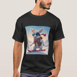 Snowboard Cool Ski Bunny Snow Winter Holiday Ski R T-Shirt