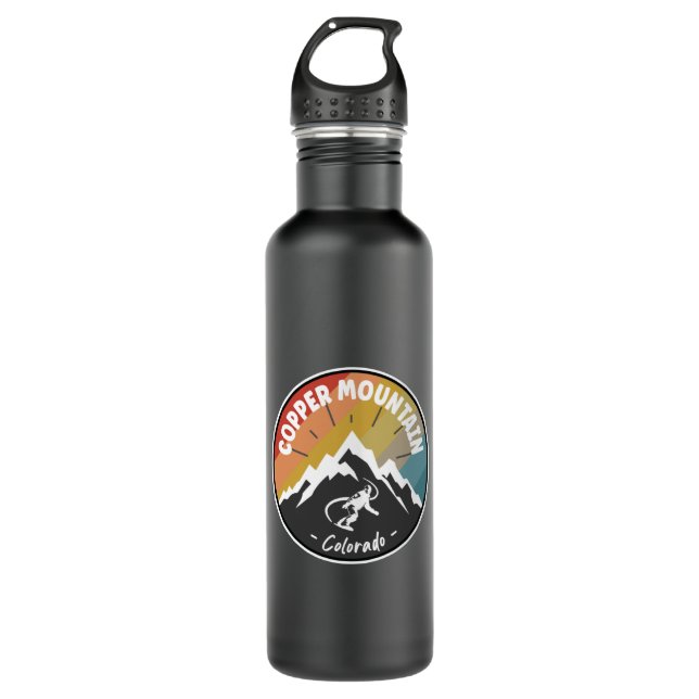 Snowboard Copper Mountain Colorado 710 Ml Water Bottle (Front)