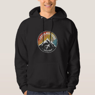 Snowboard Crans Montana Switzerland Hoodie
