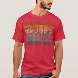 Snowboard Cross Sports Retro  T-Shirt