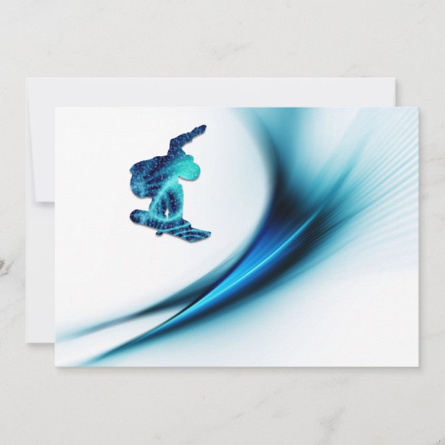Snowboard Design Invitation (Front)