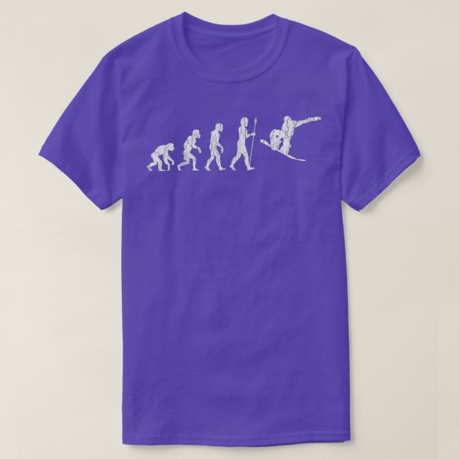 Snowboard Evolution Snowboarding T-Shirt (Design Front)