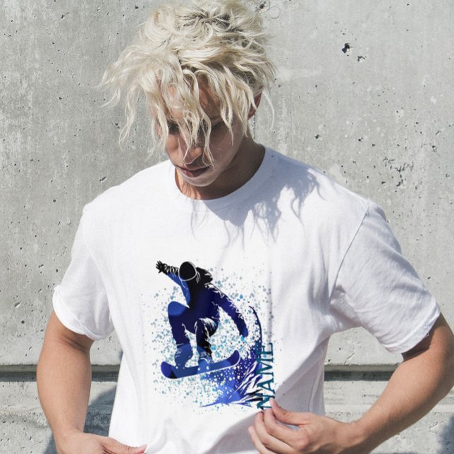 Snowboard extreme winter sport cool jump gradient T-Shirt (Creator Uploaded)