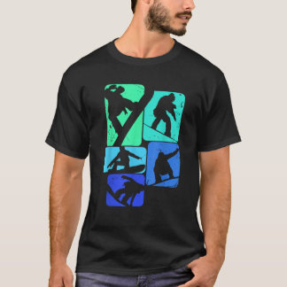 Snowboard for Snowboarder Retro Mens Snowboarding  T-Shirt