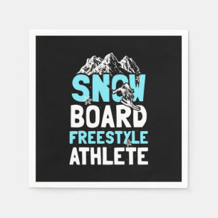 Snowboard Freestyle Athlete Napkin