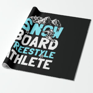 Snowboard Freestyle Athlete Wrapping Paper