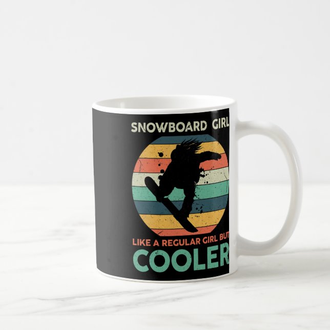 Snowboard Girl Like A Regular Girl But Cooler Snow Coffee Mug (Right)