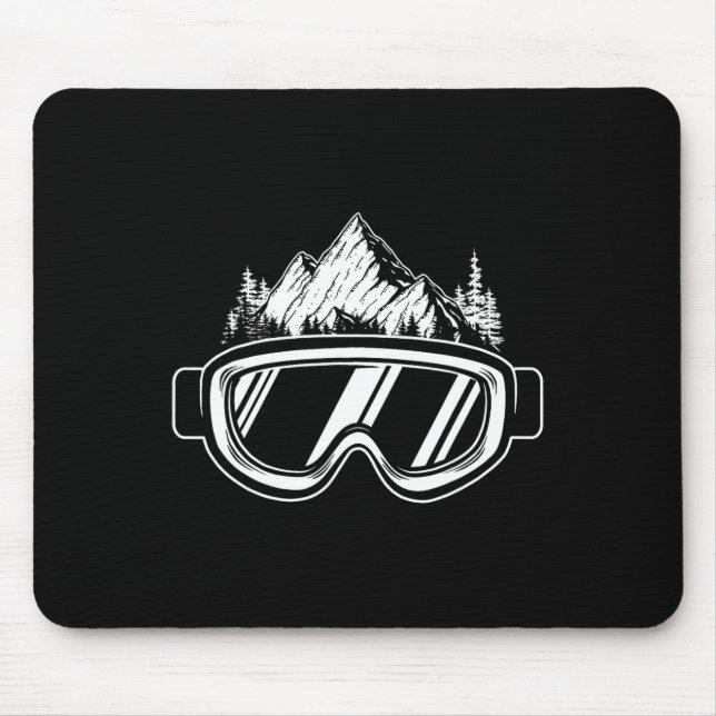 Snowboard Goggles - Wintersports Competition Snowb Mouse Mat (Front)