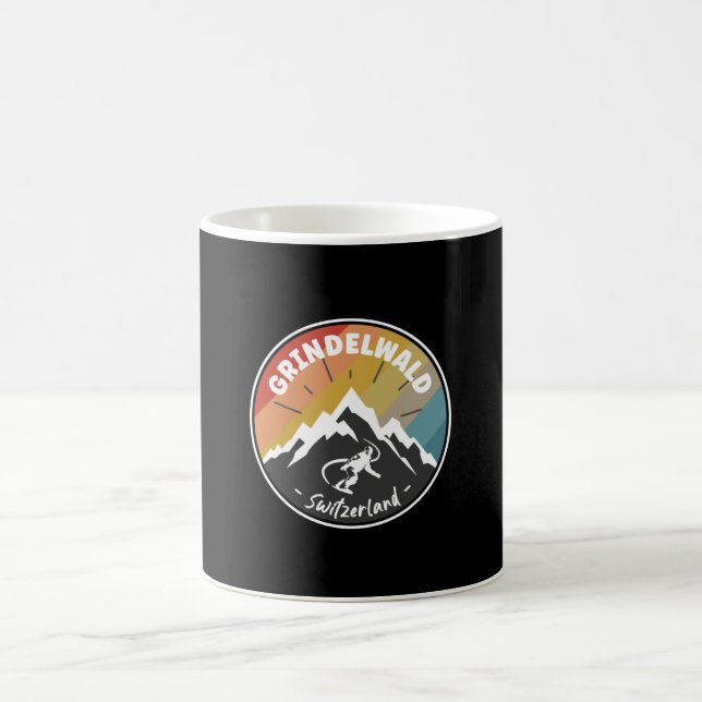 Snowboard Grindelwald Switzerland Coffee Mug (Center)