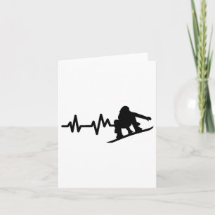 Snowboard Heartbeat Snowboarding  Card