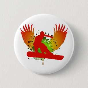 snowboard. hi-fi. v1. 6 cm round badge