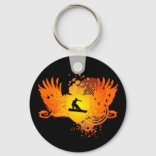snowboard. hi-fi. v.2 key ring (Front)