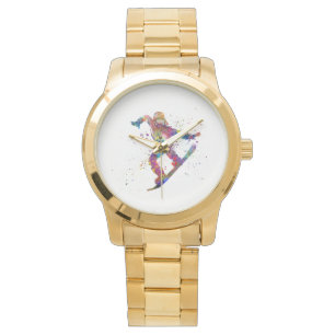 Snowboard in watercolor watch