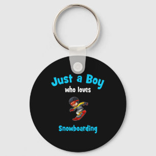 Snowboard Jersey For Boys Children's Snowboarding Key Ring