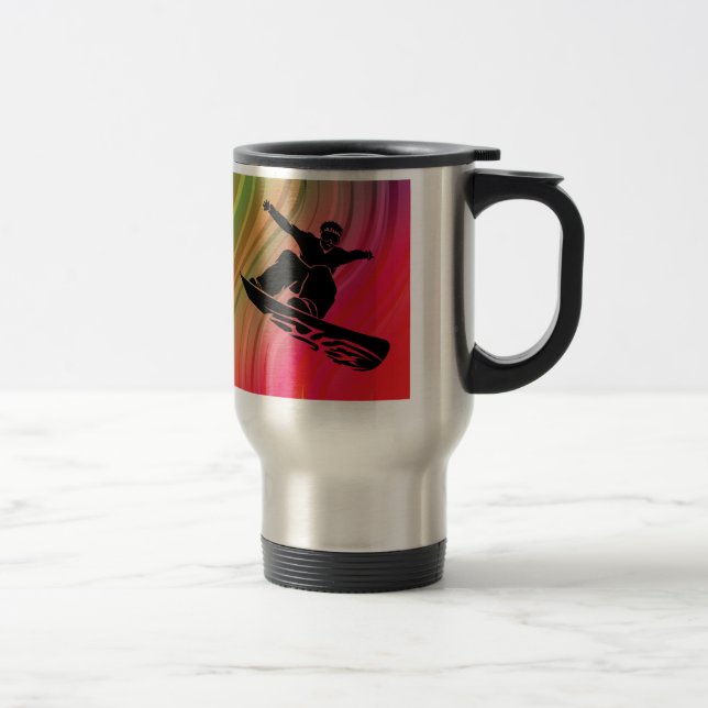 Snowboard Jump Travel Mug (Right)