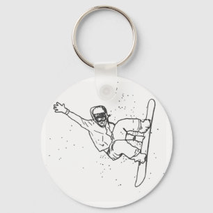 Snowboard Key Ring