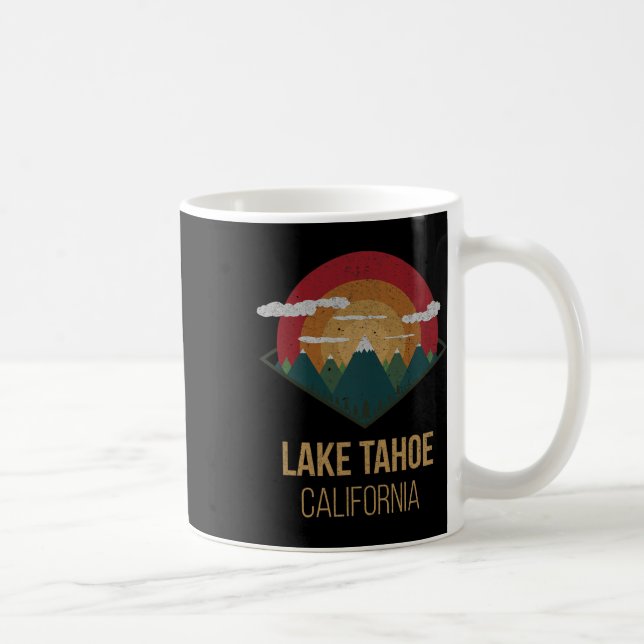 Snowboard Lake Tahoe California Winter Mountain Gi Coffee Mug (Right)