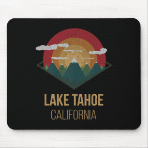 Snowboard Lake Tahoe California Winter Mountain Gi Mouse Mat
