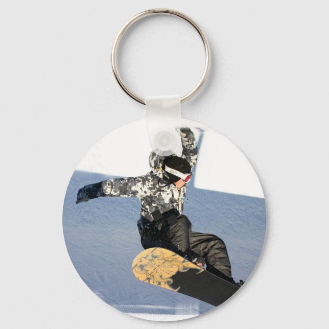 Snowboard Launch Keychain (Front)