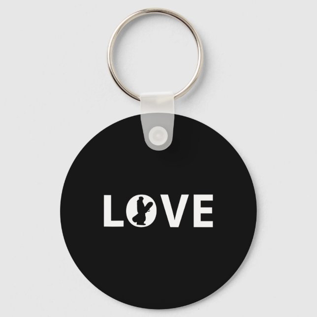 Snowboard Love Snowboarder Gift  Key Ring (Front)