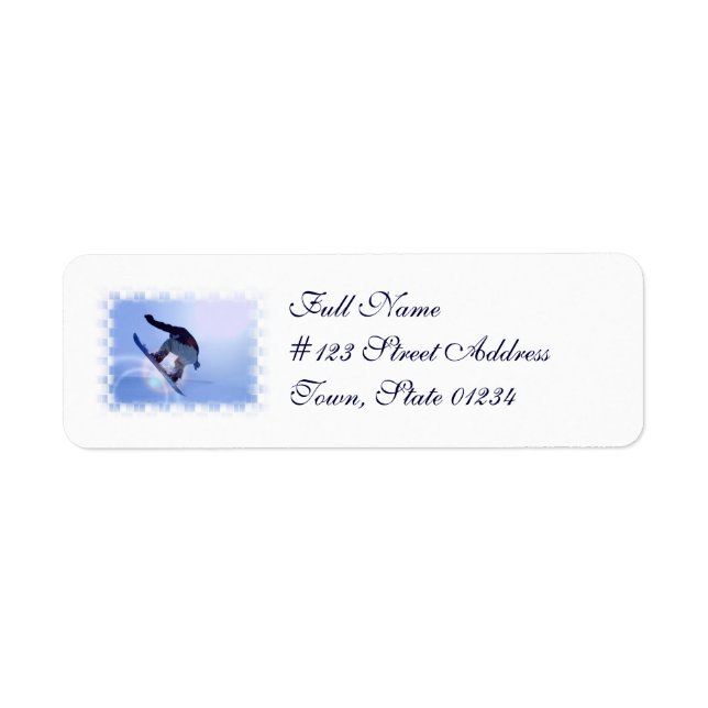 Snowboard Mailing Labels (Front)