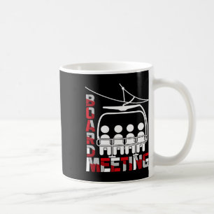 Snowboard Meeting Funny Snowboarding Winter Sports Coffee Mug