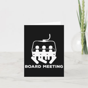 Snowboard Meeting Gift - Snowboarding Holiday Skii Card