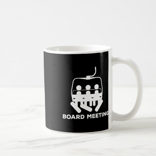 Snowboard Meeting Gift - Snowboarding Holiday Skii Coffee Mug (Right)