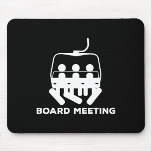 Snowboard Meeting Gift - Snowboarding Holiday Skii Mouse Mat