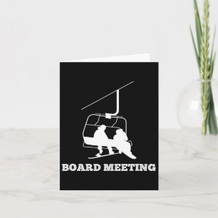 Snowboard Meeting Snowboarding Vacation  Card