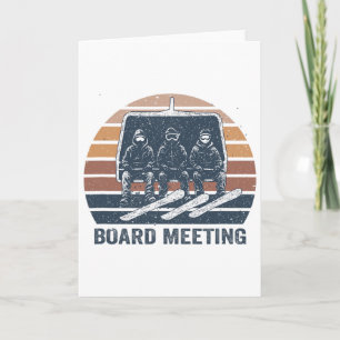 Snowboard Meeting Snowboarding Vacation Skiing _1 Card