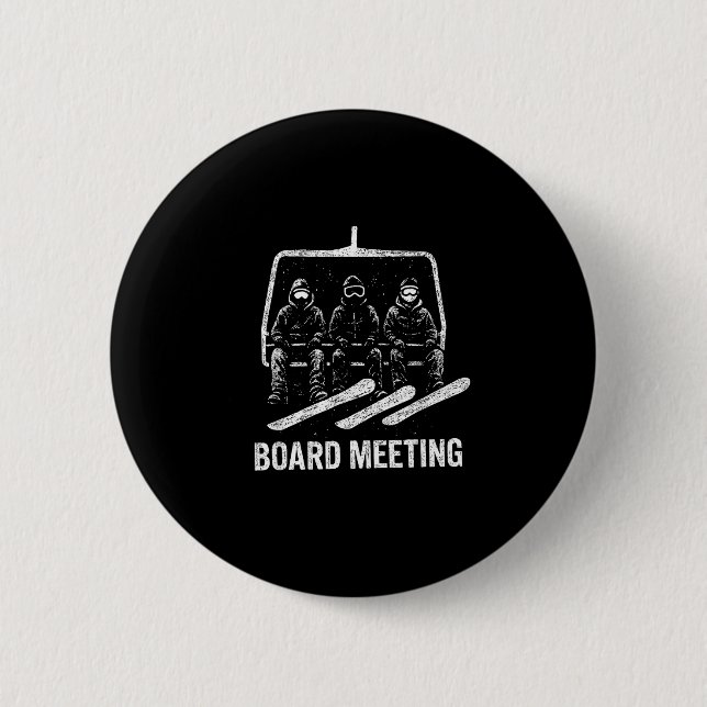 Snowboard Meeting Snowboarding Vacation Skiing  6 Cm Round Badge (Front)