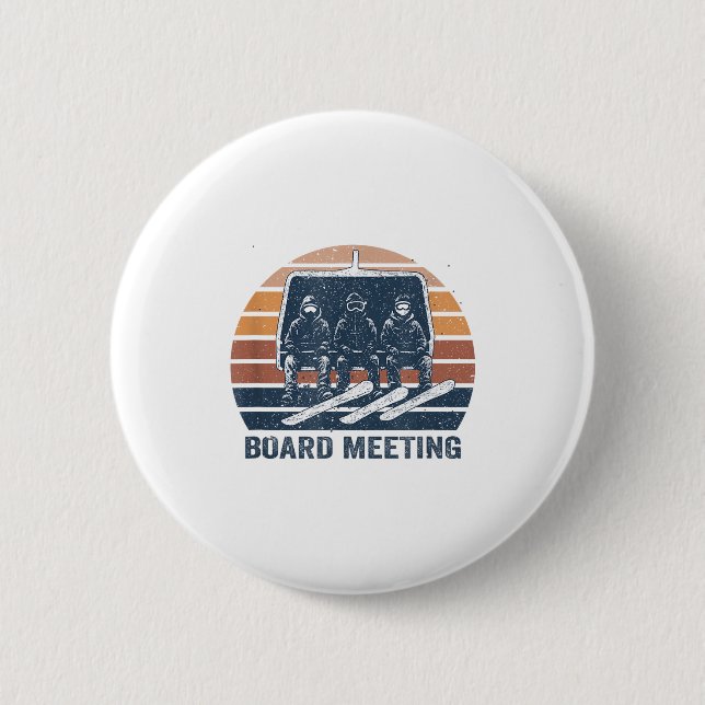 Snowboard Meeting Snowboarding Vacation Skiing  6 Cm Round Badge (Front)