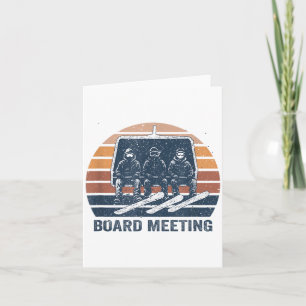 Snowboard Meeting Snowboarding Vacation Skiing  Card