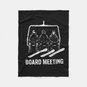 Snowboard Meeting Snowboarding Vacation Skiing  Fleece Blanket