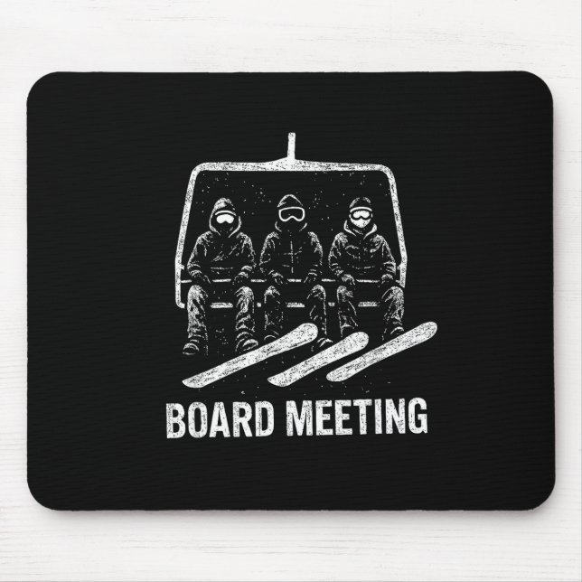 Snowboard Meeting Snowboarding Vacation Skiing  Mouse Mat (Front)