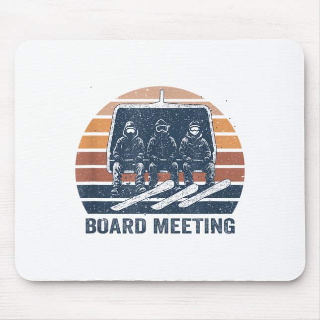 Snowboard Meeting Snowboarding Vacation Skiing  Mouse Mat (Front)