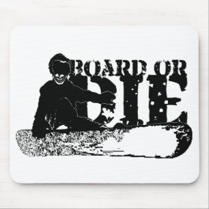 snowBOARD or die Mouse Mat