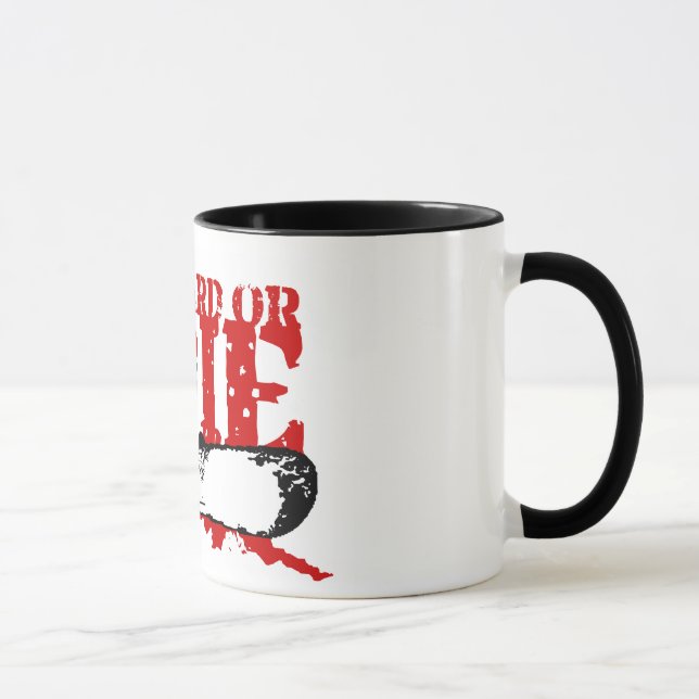 snowBOARD OR DIE Mug (Right)
