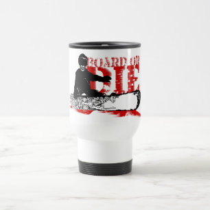 snowBOARD OR DIE Travel Mug