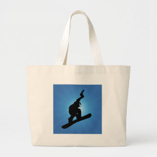 Snowboard Outlaw Large Tote Bag