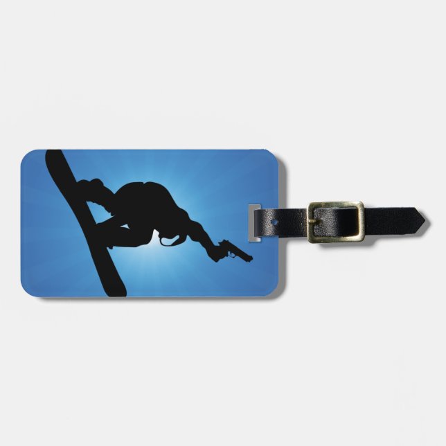 Snowboard Outlaw Luggage Tag (Front Horizontal)