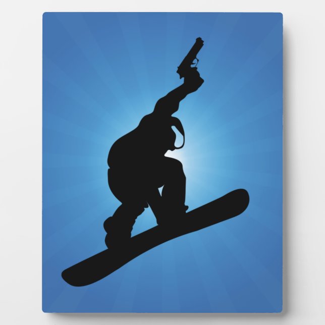 Snowboard Outlaw Plaque (Front)