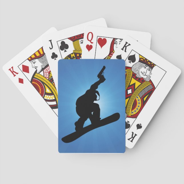Snowboard Outlaw Playing Cards (Back)