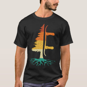 Snowboard Pine Tree  Snowboarding Snowboarder Wint T-Shirt