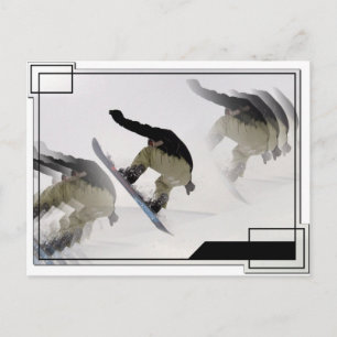 Snowboard Rails Postcard